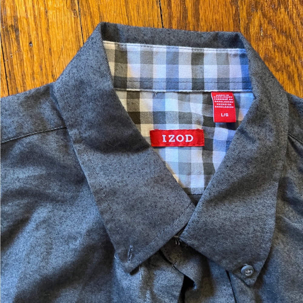 Izod Gray Button Down - image 3